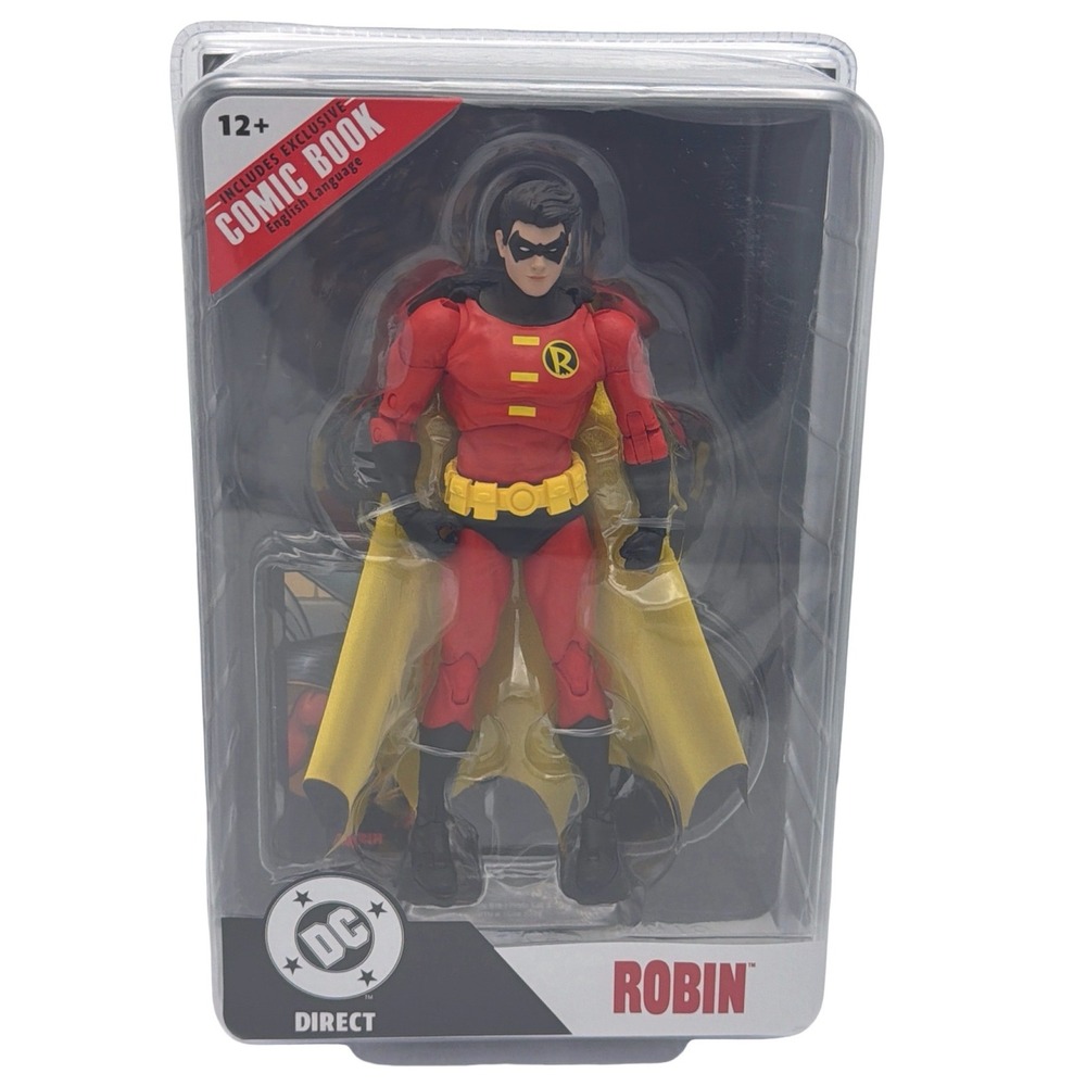 DC Direct Robin Action Figure Teen Titans Reborn Tim Drake Comic‎ Book Set